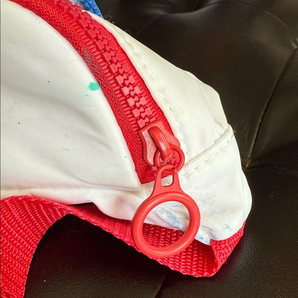 American Flag Fanny Pack with Red Strap - Picture 3 of 8